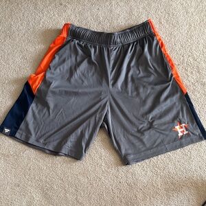 Houston Astros Fanatics Gray and Orange Athletic Shorts